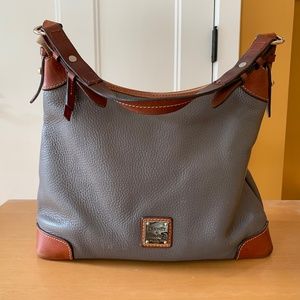 Dooney & Bourke Pebble Grain Hobo Elephant